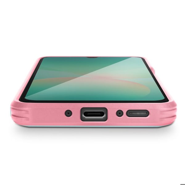 Coque för Samsung Galaxy A26 med ringstöd och kameralock i Blå / Rosa Blå/rosa
