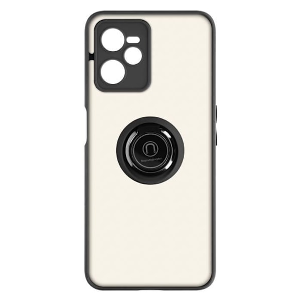Realme C35 Bi-material Case Metal Ring Video Support musta Svart