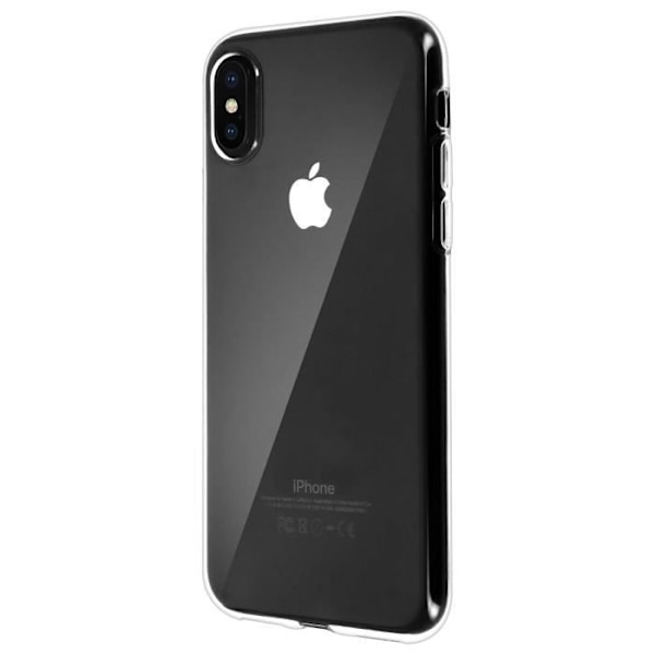 Kuori - ILMOITUS - iPhone X / XS - Silikoni geeli - Ultra-ohut - Kliinigä Transparent