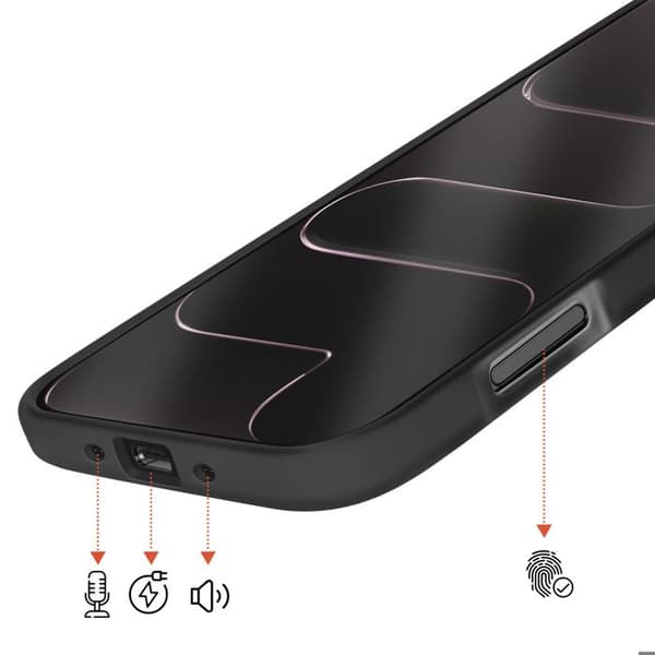 MagSafe-cover til iPhone iPhone Air Beskyttelse Bi-materiale Hård Bagside Sort Svart