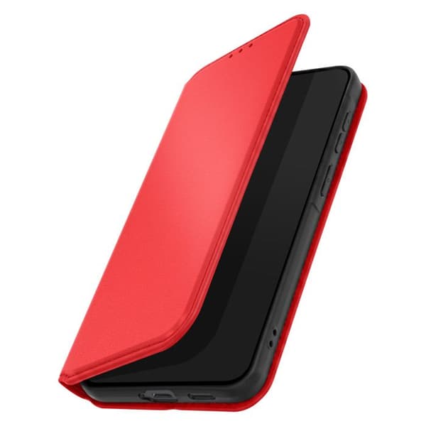 Magnetiskt Flipfodral för Galaxy A57 Ställfunktion Classic Edition Röd Röd