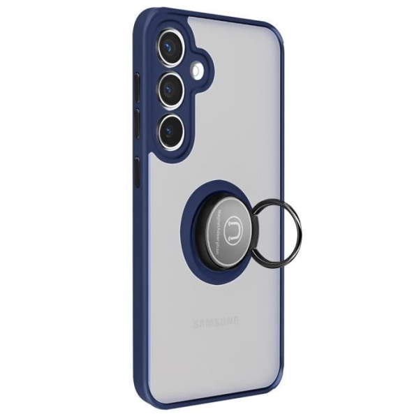 Fodral till Samsung Galaxy S24 Metal Ring Stand Function Night Blue Blå