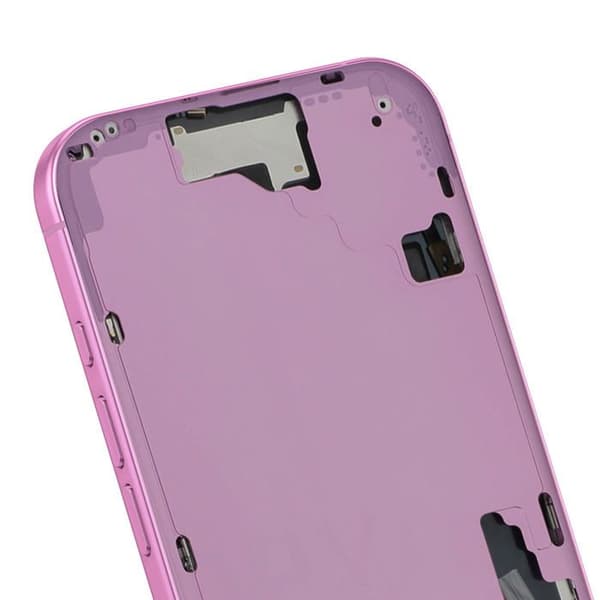 Central Chassis til iPhone 16 Præcise og Sikker Justering Rosa Ros