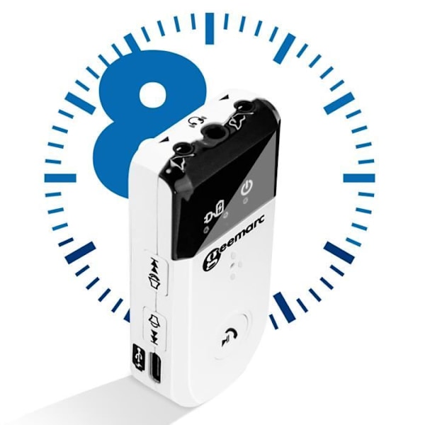 Bluetooth ljudförstärkare - GEEMARC - IBT10 - Batteritid 8H - Magnetband - 30dB Vit