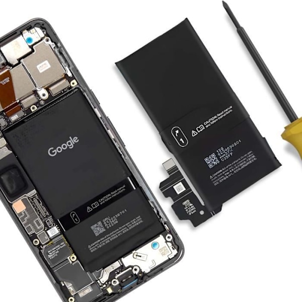Intern batteri til Google Pixel 8 5050mAh model GS35E Sort Svart