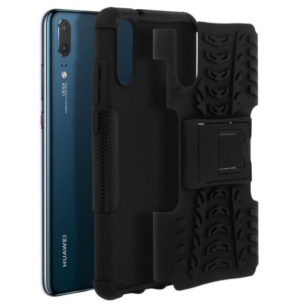 Coque - Huawei - P20 - Stötte skydd - Inbyggt stöd - Svart Svart