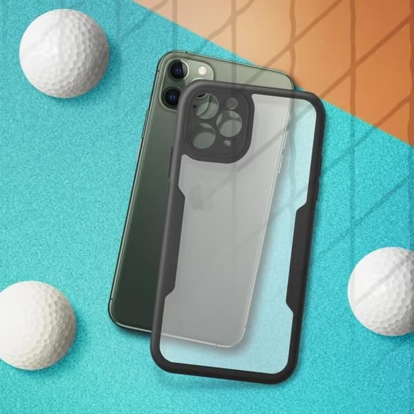 Helcase - Apple - iPhone 11 Pro - Robust plexiglas - Polymer - Stødabsorberende Svart