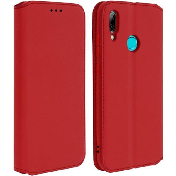 Housse - AVIZAR - Huawei P Smart 2019 / Honor 10 Lite - Øko-læder - Rød - Stativfunktion Röd