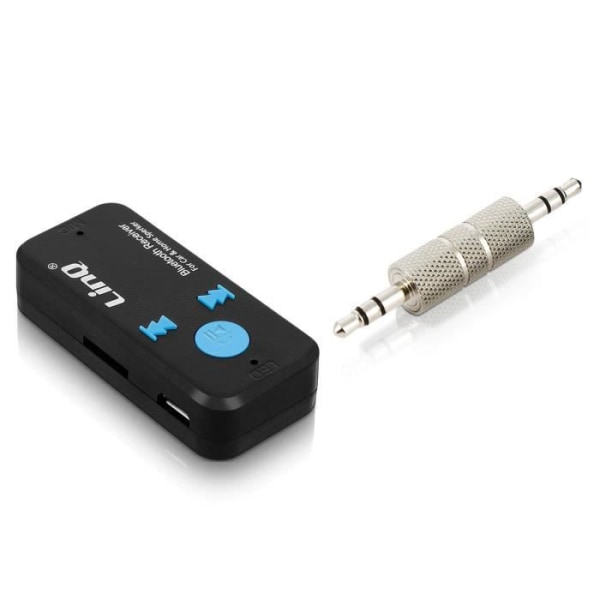Bluetooth Ljudmottagare - LinQ - 3.5mm Jackadapter - Bluetooth 4.1 - Handsfree - Svart Svart