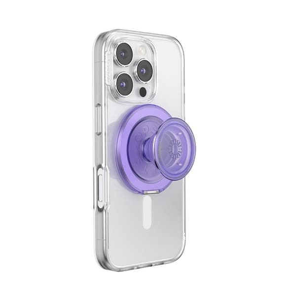 Support Smartphone PopGrip Kick-Out Premium Klæbende Stativ og Selfie PopSockets Lilla Violett