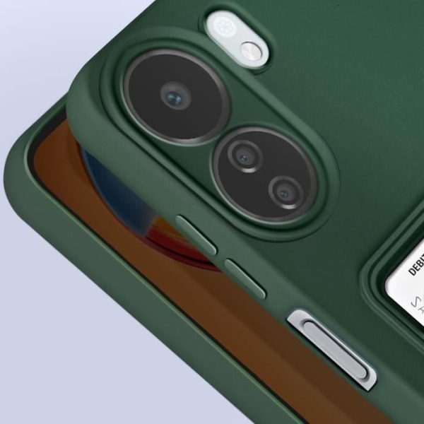 Fodral för Xiaomi Redmi 13C korthållare Mjuk anti-fingeravtryck mörkgrön
