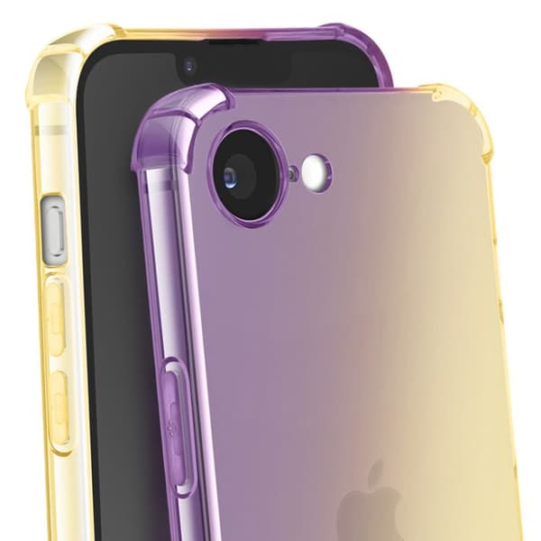 Silikone Cover - iPhone 16e - Guldfade - Airbag Drop Beskyttelse - Stødresistens Gul