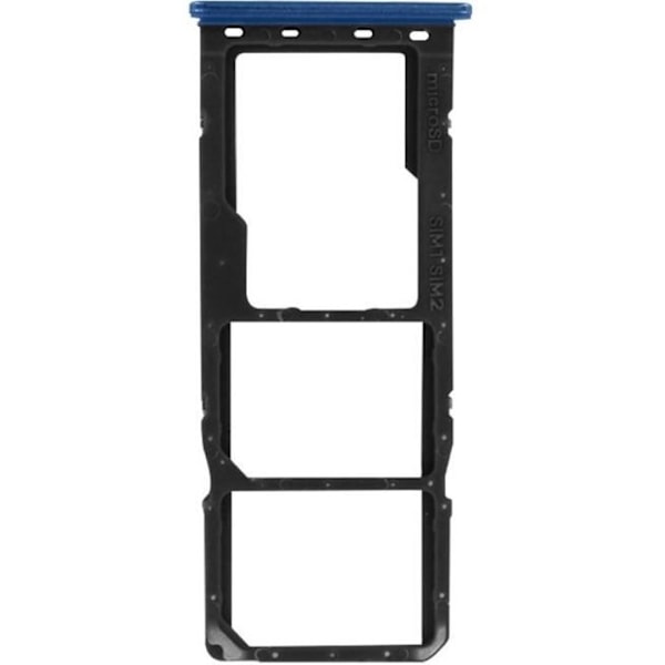 Korttilokero - Samsung - Galaxy A51 - 2x Nano SIM - Micro SD - Sininen Blå