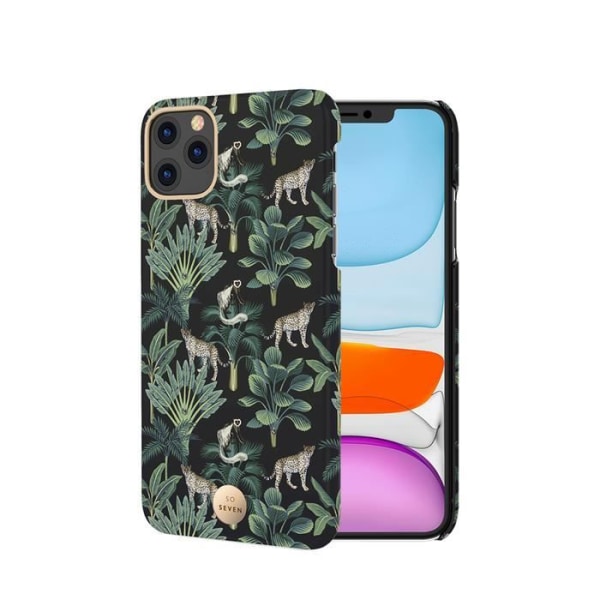 SO SEVEN Premiumfodral Crystal Jaipur Leopard Black: iPhone 11