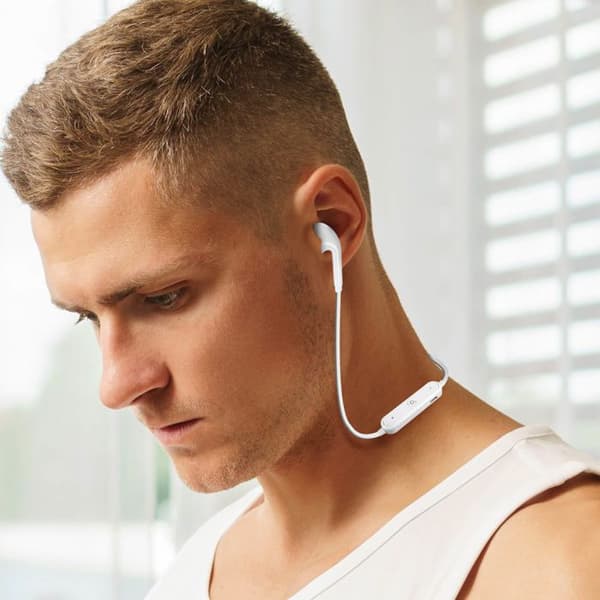Bluetooth-hörlurar - AKASHI - In-ear - Svettsäker - 5H batteritid - HD-ljud Silvergrå