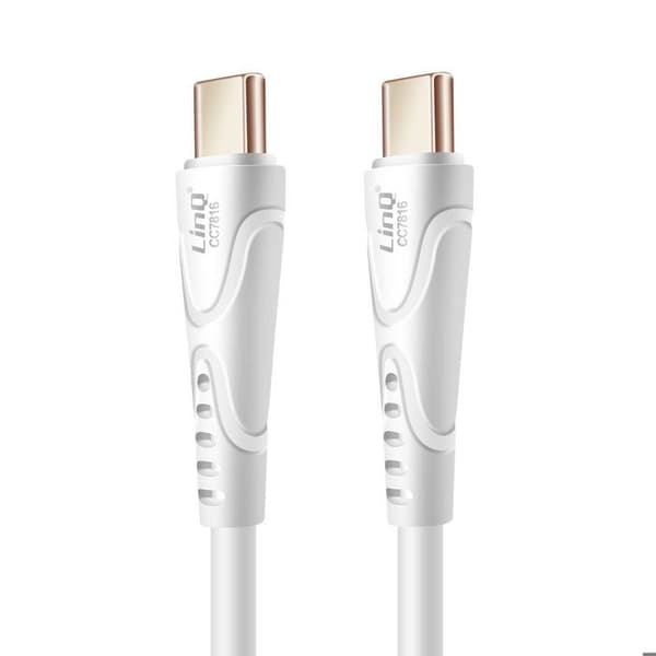 USB C - LINQ - 1m - Nopea lataus 80W - Jousto-silikoni - 4A