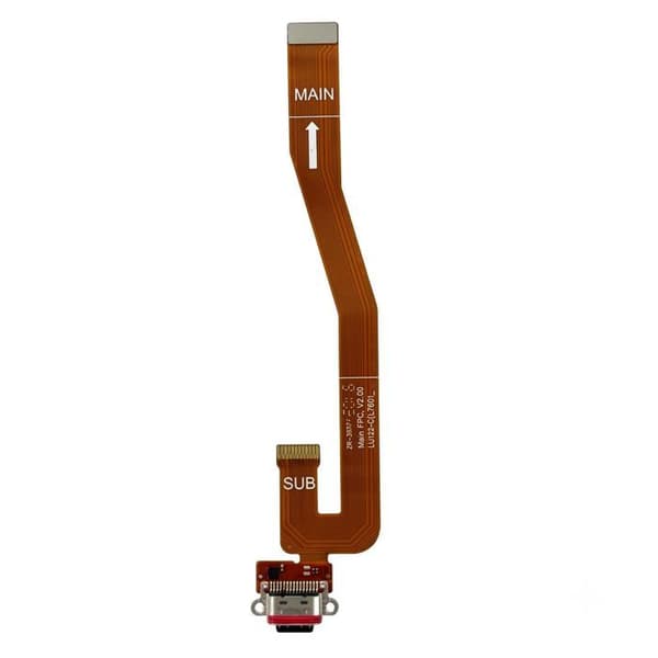 USB-C Opladerstik til Crosscall Core Z5 med Sort Flex Kabel Svart