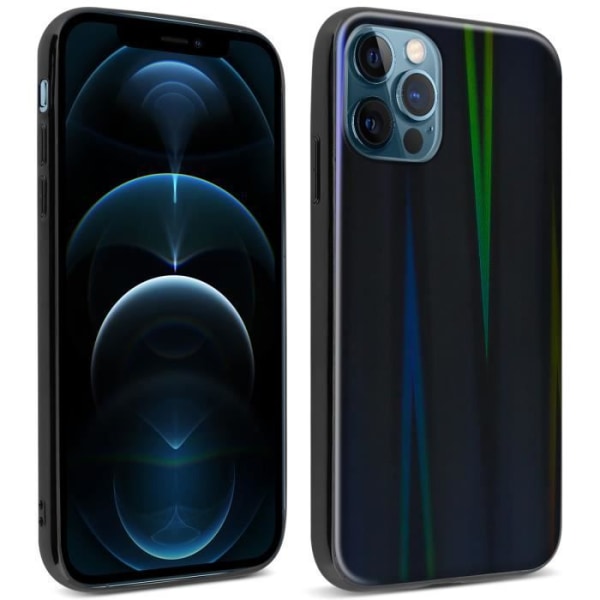 iPhone 12 Pro Max-fodral - Aurora - Holografisk Regnbåge - Hård - Tunn och Lätt - Mjuk Silikon Regnbåge