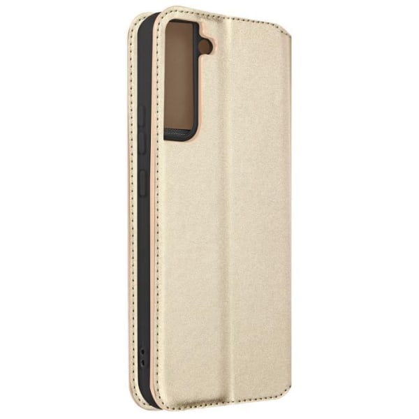 Samsung Galaxy S22 Plus Flip Wallet Videoställ Guld Gul