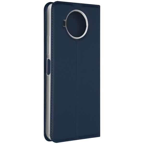 Housse - AVIZAR - Nokia 8.3 5G - Kortholder - Støtte Funktion - Øko-læder Satin - Mørkeblå Midnattsblå