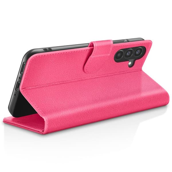 Plånboksfodral - ZANAÉ - Galaxy A56 / A36 - Fuchsia - Antislip - Videostöd Rosa