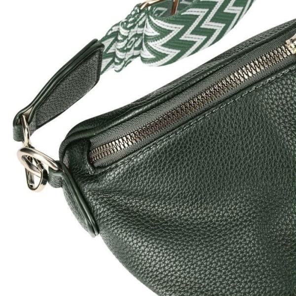 Geometric Pattern Crossbody Belt Bag - Gallantry - Vihreä Grön