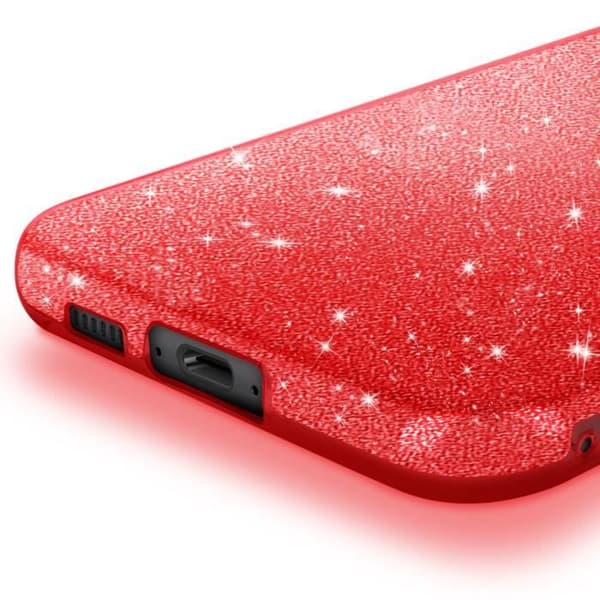 Glittercase - Samsung - Galaxy S23 FE - Stødabsorberende - Rød - Chic Design Röd