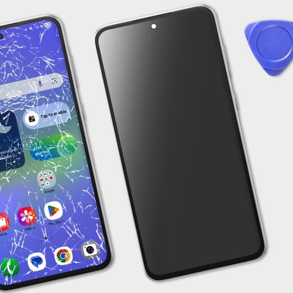 Skärm för Samsung Galaxy A36 LCD + Touchglas + Original Samsung Chassi Vit Hvid