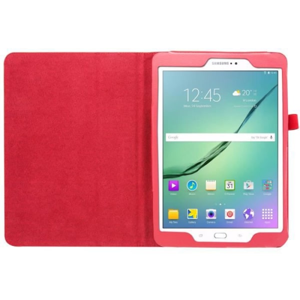 Rött skyddsfodral för Samsung Galaxy Tab S2 9.7 - Videostödsfunktion
