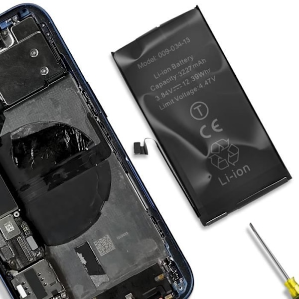 Akku Apple iPhone 13:lle - AVIZAR - BAT-COMP-IP13 - 3240mAh - Musta Svart