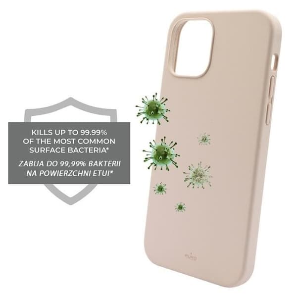 Coque - Puro - ICON - iPhone 12 Pro Max - Antibakteriel beskyttelse - Rosa rose
