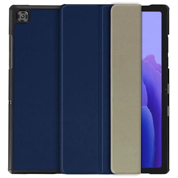 Hus - Samsung - Galaxy Tab A7 10.4 2020 - Slank Design - Videostøtte - Indbygget Tastatur Midnattsblå