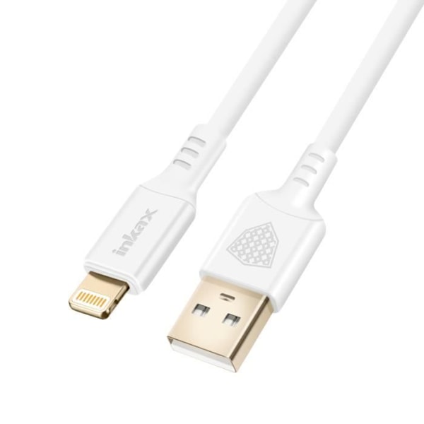 USB till Lightning Snabbladdningskabel för iPhone Inkax Vit Vit