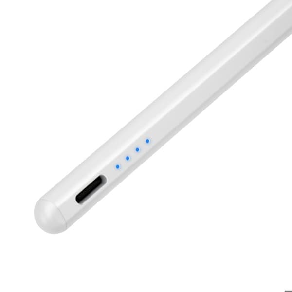 Universell Taktile Stylus för Smartphone / Tablet Fin Spets 1.5mm Vit Vit
