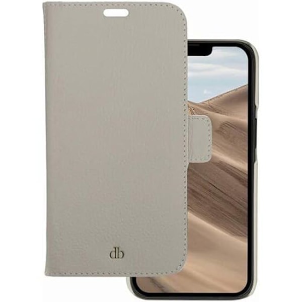 iPhone 14 Pro Max Fodral - DBRAMANTE1928 - Sanddynmönster - Fullnarvsläder - 2 i 1 plånbok - RFID Sanddyn