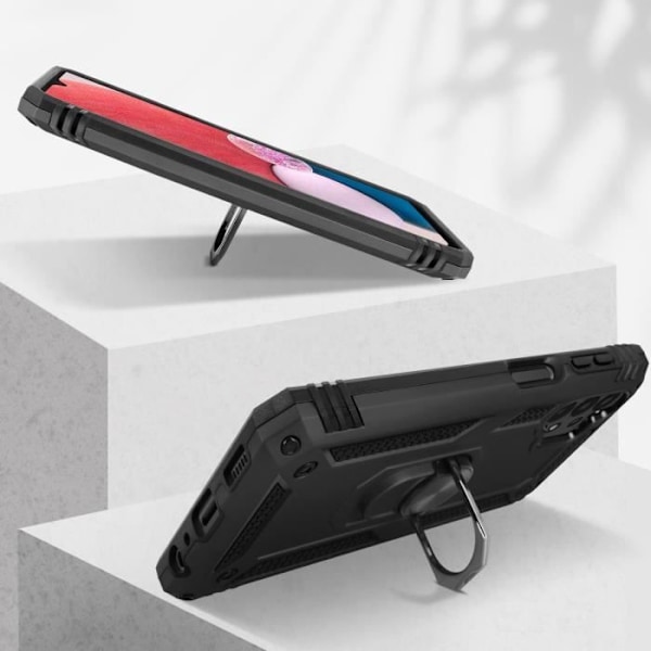 Stødsikker cover - Samsung - Galaxy A13 4G - Sort - Holdring - Video understøttelse svart