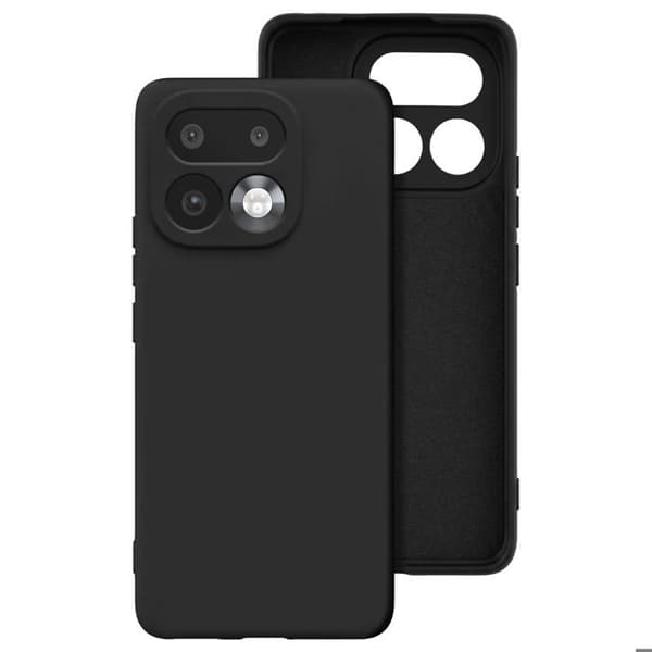 Silicone Soft-Touch Cover til Realme 16 Pro Fast Cover Serie Sort Svart