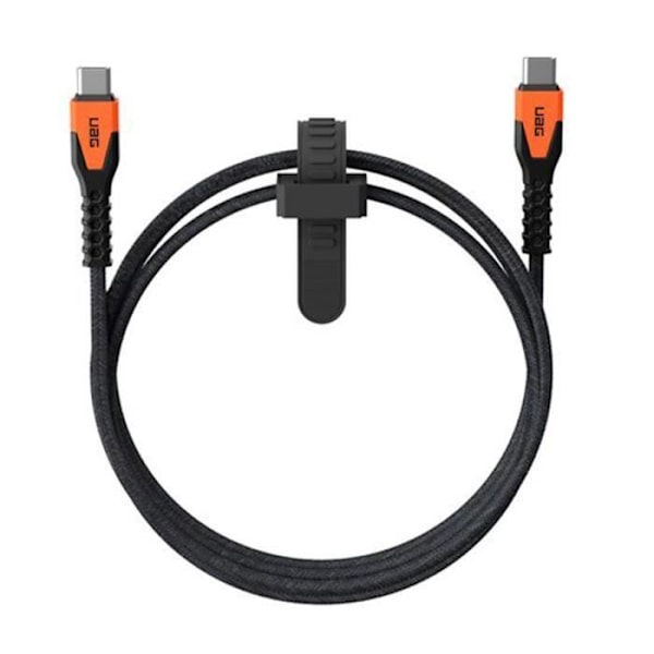 USB-C / USB-C 60W Oplade- og Overførselskabel i Kevlar Rugged 1,5m UAG Sort Orange