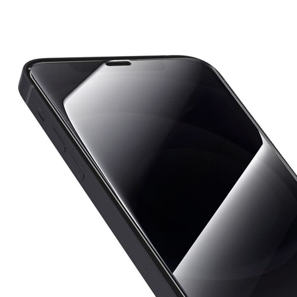 Härdat glas för iPhone 12 / 12 Pro Stötsäker med installationskit Magic Box Zanaé Transparent Vit