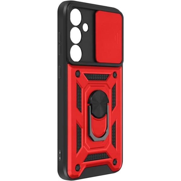 Cover til Samsung Galaxy A35 5G Ring Support Skydekameracover Rød Röd