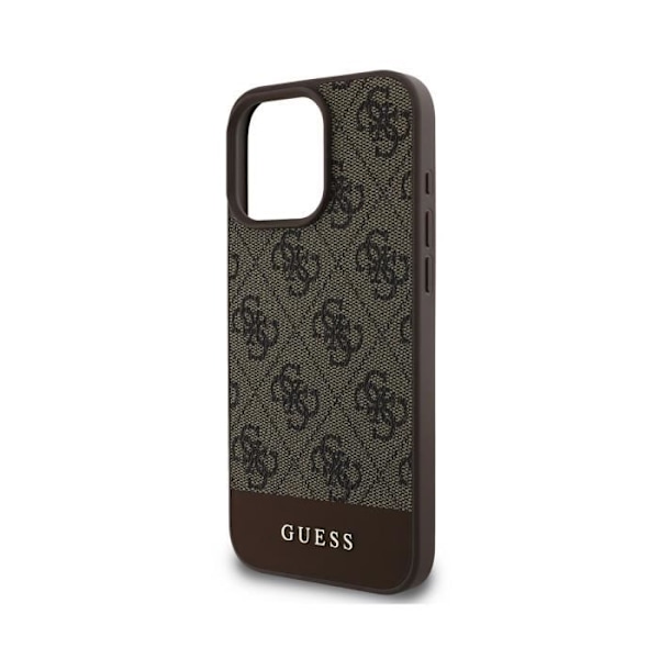 Kuori Apple iPhone 16 Pro 4G Stripe Ultra-Chic Guess Ruskea kastanj