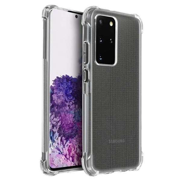 Coque - AKASHI - Galaxy S20 Plus - Flexibel - Stötsäker - Transparent Vit Klar vit