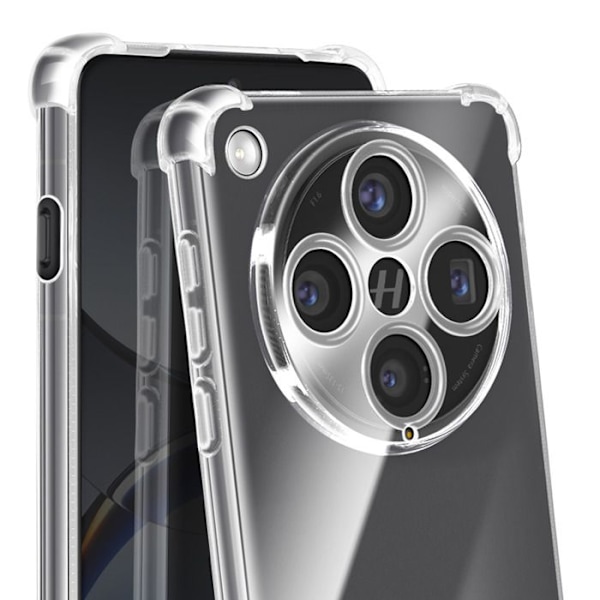 Stöttålig skal för Oppo Find X8 Pro med förstärkta hörn, Transparent Vit