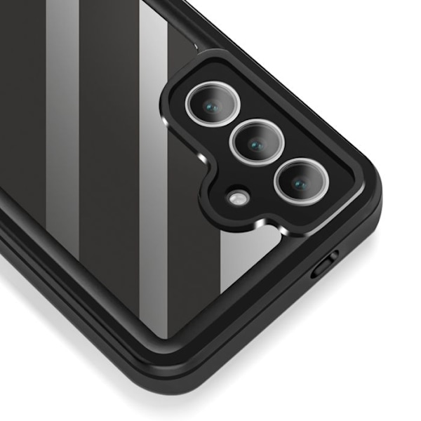Helhetsfodral för Samsung Galaxy S24 FE Vattentålig IP68 Stötbeständig Redpepper Transparent Vit