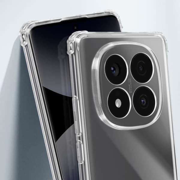 Coque - Xiaomi Redmi Note 14 Pro/Pro Plus - Förstärkta hörn - Flexibel silikon - Stötsäker Transparent