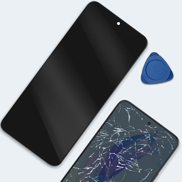 LCD-skærm og berøringsglas til Honor 90 Lite Sort Svart