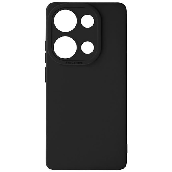 Etui til Xiaomi Redmi Note 13 Pro 4G - AVIZAR - Mat Silikone - Sort - Kamerabeskyttelse Svart
