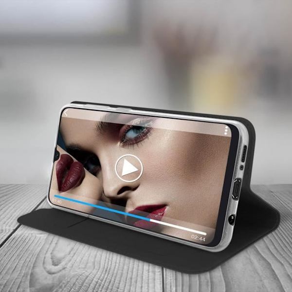 Samsung Galaxy A50 - DUX DUCIS - Lompakkoasu - Pehmeä kuori - Vaakatuet - Musta Svart