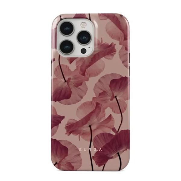 iPhone 14 Pro Max Tough Antichoks Kuori Malli Tender Kiss Burga Punainen Beige