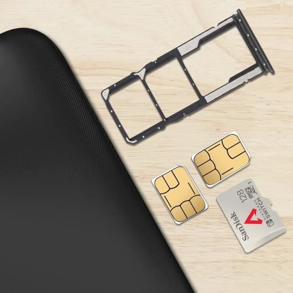 Erstatnings SIM-kortskuffe til Xiaomi Redmi 9A og 10A - Xiaomi - Grå - Dual Nano SIM + Micro-SD Grå